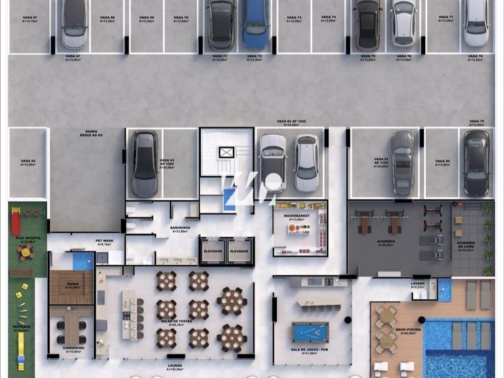 Apartamento em Pedra Branca, Palhoça. 3 quartos, 99m². Imagem 9 de 10